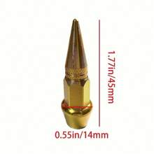 4 件装铝合金轮胎气门杆盖，适用于自行车、汽车、卡车、摩托车 - 彩色 - 查看 5