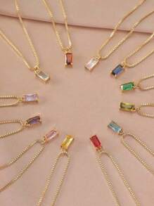 1 pezzo Ciondolo a forma di cuore in acciaio inossidabile con pietra zodiacale, regalo per mamma e figlia, per San Valentino