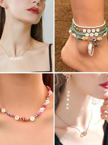 100/200/300 Peças Contas de Letra Acrílicas Mistas de 4*7mm, Contas Douradas Usadas para Fazer Pulseiras, Colares DIY e Joias de Lembrança