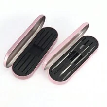 1Pc Portable Eyelash Extension Tweezers Storage Box With Double/Four Slots And Multi-Color Eyelash Tweezers Storage Case