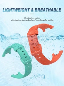 1 条运动表带 适合小米手环 7 Pro 硅胶表带 小米智能手表表带 7 TPE 替换腕带小米手表表带