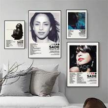 1 件,豪華流行靈魂音樂專輯封面曲目列表海報印刷品帆布畫牆壁藝術圖片客廳家居裝飾,無框 - 彩色 - 查看 1