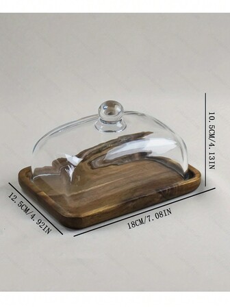 1 件木制黄油盘，复古木制婚礼蛋糕架，茶点盘，甜点展示，糕点托盘，蛋糕盘，水果盘，厨房，圣诞礼物