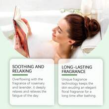 6 件装沐浴泡泡盐球，草本花卉香气，含迷迭香、柠檬、草地、薰衣草、玫瑰、金合欢，提供持久保湿，改善沐浴体验，享受家庭 SPA，无刺激，适合所有皮肤类型 - 彩色 - 查看 2