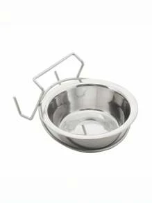 Hanging Water Bowl For Dog Cage Stainless Steel Dog Bowl Dog Food Bowl Dog Crate Bowl With Hook Cat Water Bowl Hanging Pet Bowl For Dogs Cats Hanging Pet Bowls For Food And Water - Silver - View 7