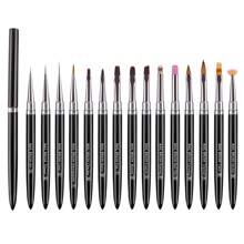 Hot 10/12/15PCS Metal Rod Nail Art Brush Set Wholesale Colouring Pen Large Square Round Light Therapy Pen Halo Pen