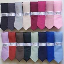 Semi Slim Godfather Tie And Gold Plated Godmother Bracelet Kit READY DELIVERY - 寶藍色 - 查看 2