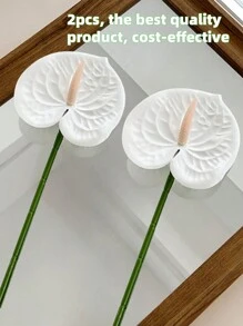 1/2/4/6 件仿真红掌百合花，适用于婚礼、办公室派对、酒店、家居餐桌装饰、情人节、生日毕业典礼、家居装饰、返校装饰、学校用品 - 多色 - 查看 20