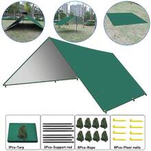 Lona impermeable duradera para camping - impermeable, ligera y versátil, resistente a los rayos UV y con resistencia al agua de 3000 mm para refugio a prueba de lluvia - Multicolor - Ver 2
