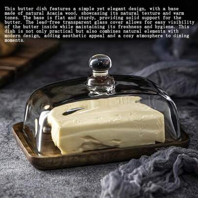 1 件木制黄油盘，复古木制婚礼蛋糕架，茶点盘，甜点展示，糕点托盘，蛋糕盘，水果盘，厨房，圣诞礼物