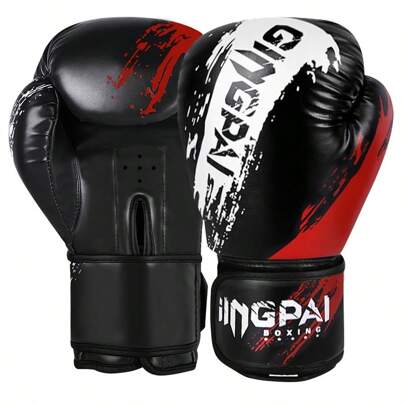 GINGPAI Adult & Teenage Boxing Gloves For Kickboxing, Muay Thai, MMA Fighting, Durable Training Gloves For Men & Women Beginners Home Use