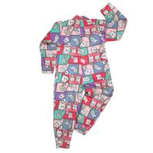 Soft Winter Children's Long Sleeve Pajamas Jumpsuit Printed Girl Boy - Xem 3
