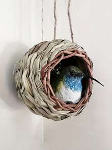 Handcrafted Hummingbird Nest House - Enhance Your Garden With A Cozy Home For Hummingbirds! - Multicolor - View 8