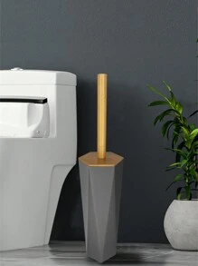 1 件塑料马桶清洁刷，简约双色马桶刷适用于浴室浴室装饰秋季装饰 - 灰色 - 查看 8