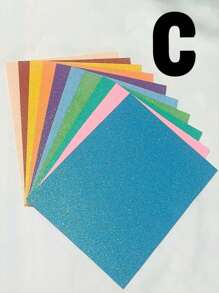 Paquete con 10 hojas de foami diamantado, multicolor, tamaño carta - Multicolor - Ver 6