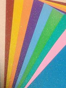 Paquete con 10 hojas de foami diamantado, multicolor, tamaño carta - Multicolor - Ver 7