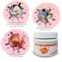 Tinte Fantasía Semipermanente Urban Kolor Sin Amoníaco Coral Neon