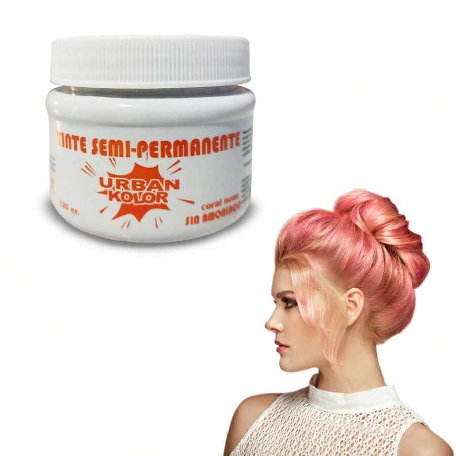 Tinte Fantasía Semipermanente Urban Kolor Sin Amoníaco Coral Neon