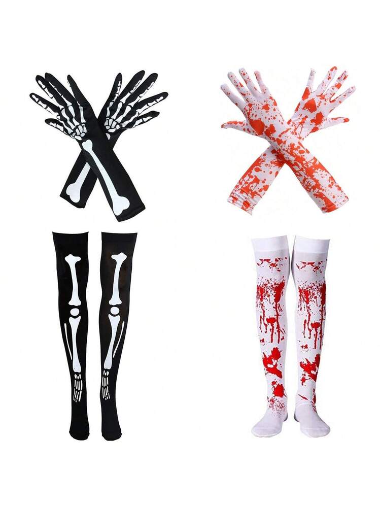 Set Di 2 Paia Di Orecchini A Tema Halloween Per Donna: Ragno E Mano Scheletro, In Lega Leggera, Accessori Cosplay