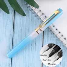 Colorful Multi-Color Orthopedic Holiday Gift School Student Steel Fountain Pen For Daily Business Office Writing Calligraphy Practice, Ink Absorbing/3.4mm Nib Dual Tip 0.5mm/0.38mm - Multicolor - View 40