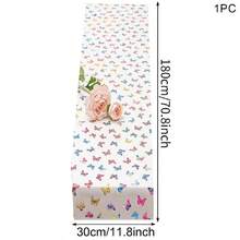 Butterfly Table Runner Butterfly Decorations Rectangle Butterfly Table Runner Cover Butterfly Party Decorations For Birthday Wedding Theme Party Supplies,Party Decorations - Multicolor - View 2