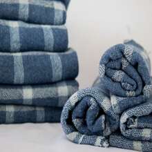Kit 20 Floor Cloths Medium Bleached Reinforced Bag 38x58 White Or Blue - 藍色 - 查看 2