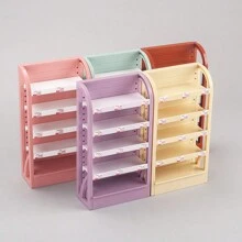 1pc Mini Shelf, Flower Rack, Small Model, Dollhouse Furniture, DIY Simulation, Miniature Household Toy, Micro Flower Rack Display Stand, Miniature Kitchen Utensils, Cake Cabinet Toy, Mini Storage Rack, Simulated Kitchen Miniature Home Decor Accessories