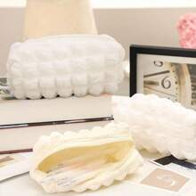 1pc Macaron Pencil Case Pen Bag Cosmetic Pouch Travel Cosmetic Kit Brush Holder Large Capacity Organizer Portable Soft Toiletry Organizer Pencil Holder Storage Bag,Back To School,School Supplies,Pencil Pouch,School Bag