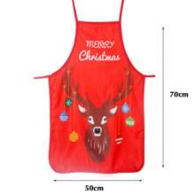 Delantales de cocina navideños con patrones navideños, delantales para hornear para cena, restaurante, fiesta de Navidad, mejores regalos, decoración de cumpleaños, decoración del hogar, decoraciones navideñas, decoración de habitaciones de invierno - Multicolor - Ver 15