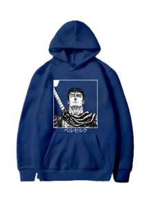 Guts Sweatshirt 100% Cotton Unisex Cold Weather Blouse - Fast Shipping - 藏蓝色 - 查看 1