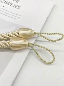2pcs Woven Curtain Tie Backs, Window Curtain Tiebacks For Home Decor Gifts Birthday Graduation