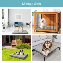 Nobleza Small Dog Bed Washable Orthopedic Dog Beds Sponge Dog Crate Mattress Soft Puppy Bed With Removable Zip Cover Flat Dog Bed Pet Bed For Cat Kitten, Grey. - Grey - View 6