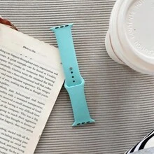 Silicone Smartwatch Sports Bracelet Compatible With Apple Watch 42/44/45mm 38/40/41mm Series 1 2 3 4 5 6 7 And IWO 8, 9 And 10 - 綠水 - 查看 2