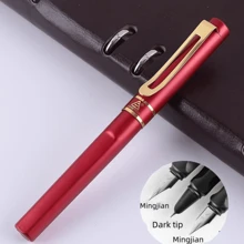 Colorful Multi-Color Orthopedic Holiday Gift School Student Steel Fountain Pen For Daily Business Office Writing Calligraphy Practice, Ink Absorbing/3.4mm Nib Dual Tip 0.5mm/0.38mm - Multicolor - View 35