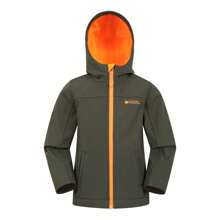 Mountain Warehouse Childrens/Kids Exodus Water Resistant Soft Shell Jacket (Teal) - Teal Blue - View 1