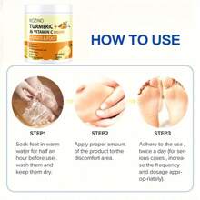 250g 姜黄维生素 C 手足霜，保湿，持久保湿，缓解皮肤干燥、皲裂，男女通用 - 黃色 - 查看 9