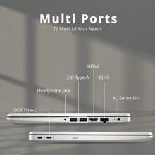 HP Stream 14" HD Laptop, Intel Celeron N4120, 16GB / 8GB RAM, 64GB EMMC, Intel UHD Graphics 600, 1 Year Office 365, HD Camera, Wi-Fi 5, Bluetooth, Fast Charge, Windows 11 S, 32GB Hotface USB Card