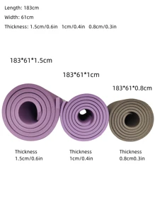1pc NBR Thickened Non-Slip Shock-Absorbing Durable Yoga Mat For Home Workout & Dancing