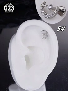 1 件时尚钛金属唇钉内螺纹耳钉樱桃叶天鹅蝴蝶 5A 氧化锆石 G23 植入级唇钉心形耳环鼻环鼻中隔珠宝蜘蛛闪电蝙蝠车耳环铰链鼻中隔环蝙蝠眼海螺耳屏耳环唇钉梦露唇环唇钉顶部螺丝平背耳环耳钉海螺唇钉梦露美杜莎唇鼻穿孔女士男士日常佩戴圣诞节和万圣节礼物情人节、妈妈、母亲、母亲节、礼物