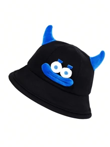 1pc Unisex Cartoon Monster Print Bucket Hat, Outdoor Sun Protection Hat - Little Monsters - View 16