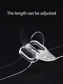 4pcs Women's Transparent Concealable Anti-Slip Bra Straps, Spaghetti Straps Underwear Accessory - Clear - View 3