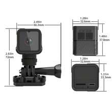 1080P HD Cámara de bicicleta WIFI con tarjeta de 64G, grabadora de video de ciclismo deportivo al aire libre - Negro - Ver 3