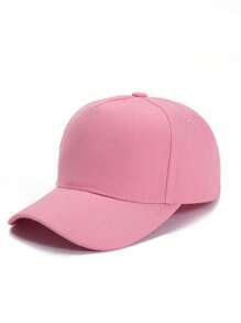 1pc 5-Panel Solid Baseball Cap, Outdoor Adjustable Sun Protection Casual Hat For Spring Autumn Travel Beach Holiday, Y2K Style For Young Adults - Baseball Cap - View 3