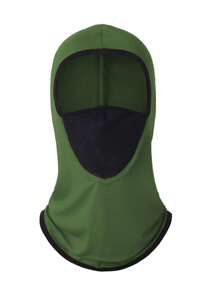 1pc Men's Breathable Elastic & Silky Smooth Ice Silk Face Mask With Neck Gaiter, Soft & Comfortable, Moisture-Wicking, For Outdoor Sports Cycling Motorcycle Bicycle Face & Neck Protection Halloween Ski Masks