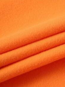 Cold Blouse Unisex Women's And Men's Sweatshirt Hooded Coat Cotton Moleton WITH PRINT - 橘色 - 查看 5