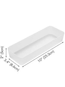 1pc/5pcs/9pcs/12pcs/33pcs Drawer Organizer Tray Storage Box For Bedroom Nightstand Drawer Dresser Bathroom Kitchen Drawer, Frosted,For Holiday Beach, Bathroom Collection, Bedroom Collection, Large Capacity
