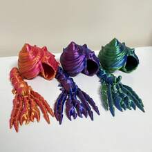3D gedrucktes, mehrgelenkiges bewegliches Einsiedlerkrebs-Modell als Wohndekoration, kreatives Geschenk, Kunsthandwerk