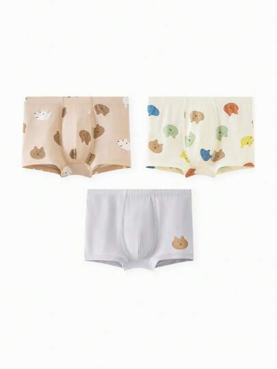 mini bala 夏季新款男童吸汗透气三角裤3条装