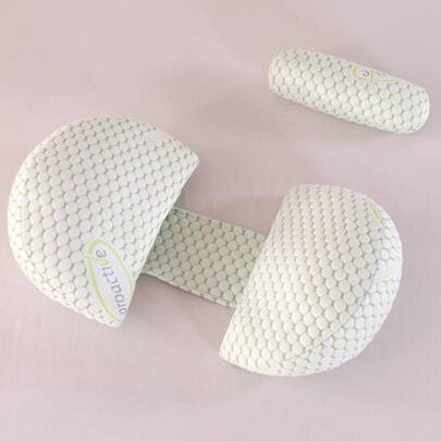 Graviditetskudde för sömn - Stöd för rygg, höfter, ben, mjuk gravidkudde för gravida kvinnor, avtagbar och justerbar dubbelkil