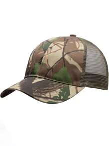 Camouflage Mesh Baseball Cap Outdoor Tactical Breathable Hat For Hiking Hunting